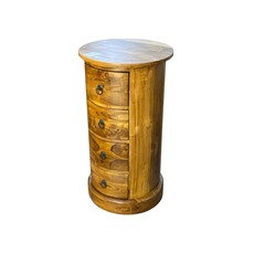 Commode ronde  4 Tiroirs Ø 43x80 Cm (SA-020)