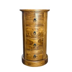 Commode ronde  4 Tiroirs Ø 43x80 Cm (SA-020)