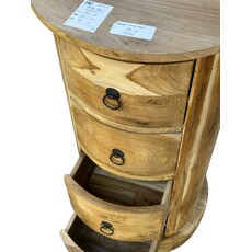 Commode ronde  4 Tiroirs Ø 43x80 Cm (SA-020)