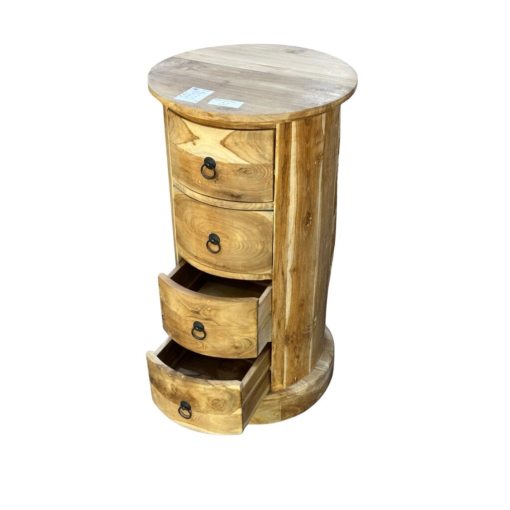 Commode ronde  4 Tiroirs Ø 43x80 Cm (SA-020)