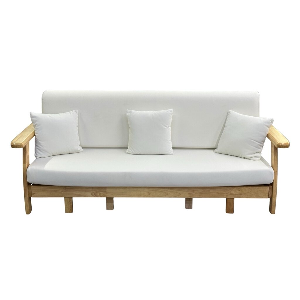 Sofa 3 places avec lit extensible en Hévéa 215x82x88 Cm  NORDIC