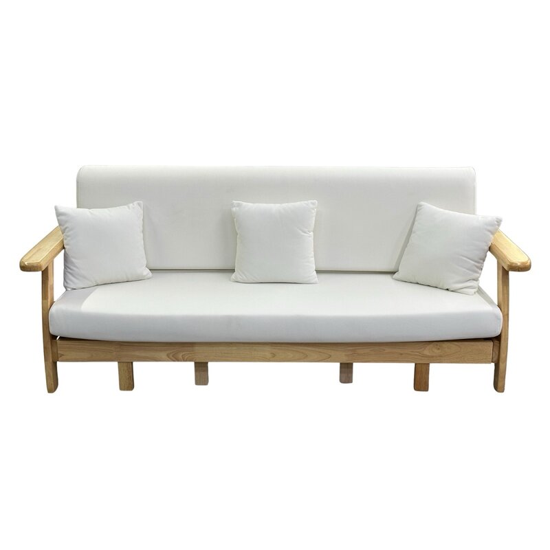 Sofa 3 places avec lit extensible en Hévéa 215x82x88 Cm  NORDIC