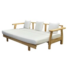 Sofa 3 places avec lit extensible en Hévéa 215x82x88 Cm  NORDIC