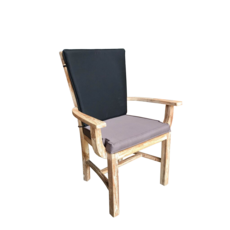 Coussins assise et dossier pour chaise Danil avec Accoudoirs