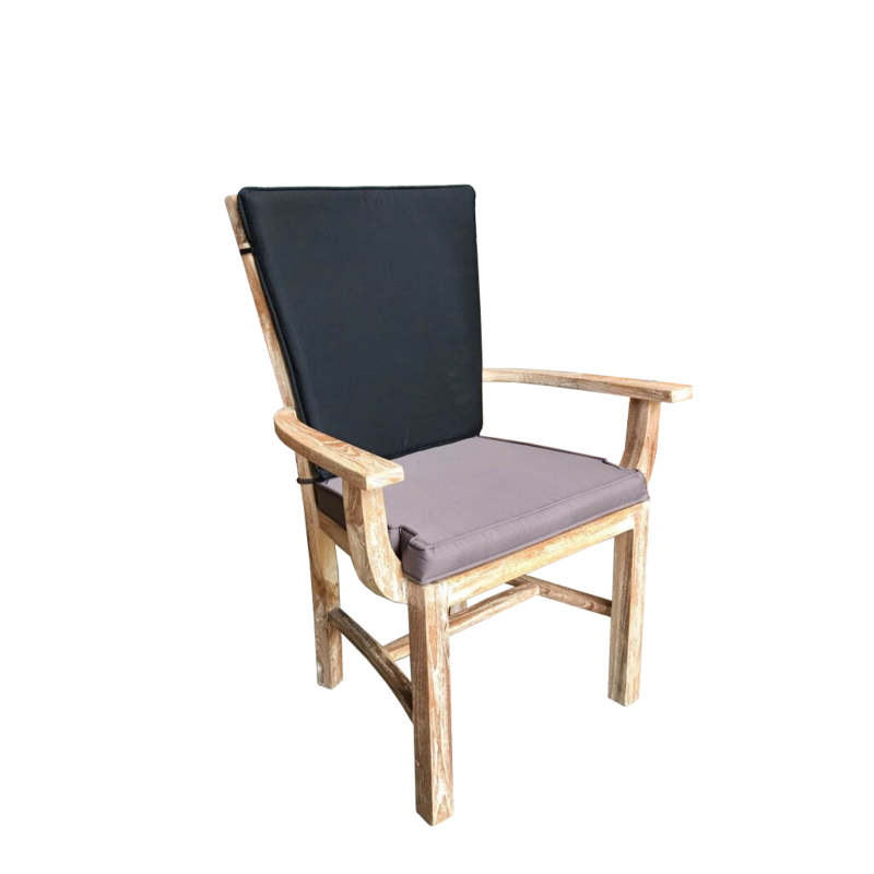 Coussins assise et dossier pour chaise Danil avec Accoudoirs