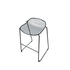 Nicole - Chaise de bar en métal