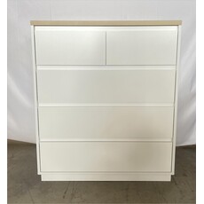 Commode Arlen 5 tiroirs 80x40x95 cm