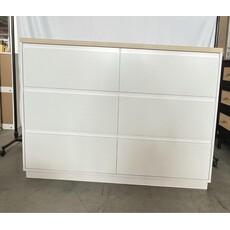 Commode Arlen 6 tiroirs 140x40x82 cm