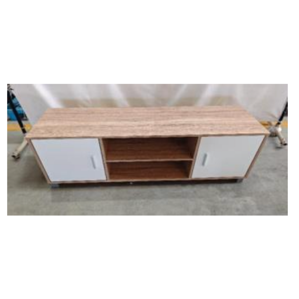 Meuble TV Steely 2 portes 120x40x45cm