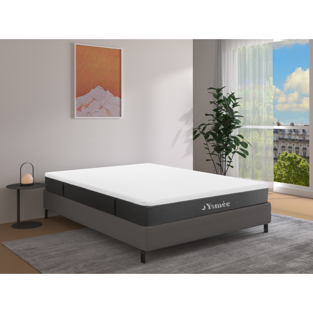 Ysmée Matelas orthopédique Ysmée Celestria 7 zones à ressorts ensachés - Déhoussable