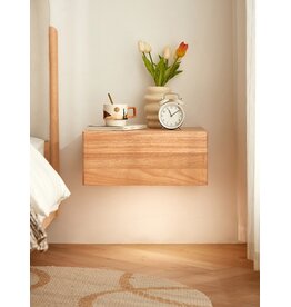 Table de chevet suspendue 1 tiroir Bois