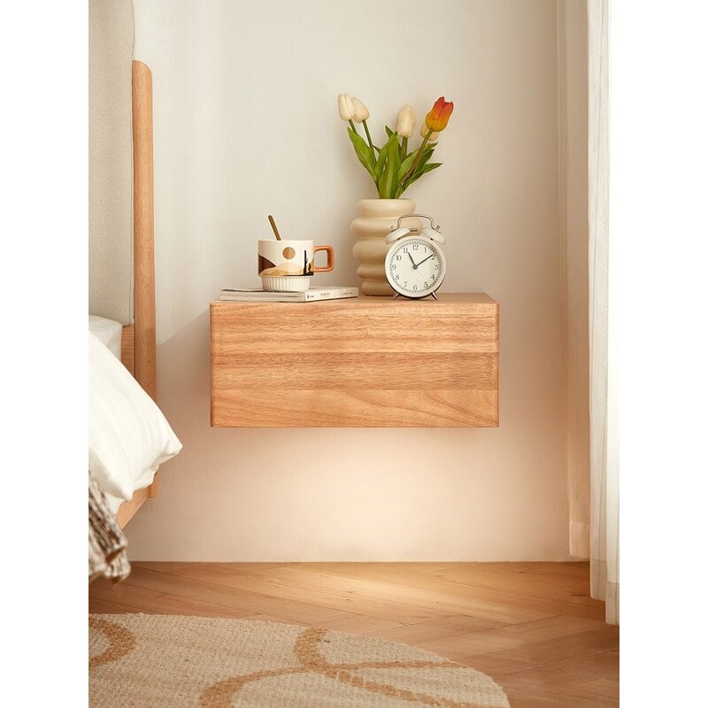 Table de chevet suspendue 1 tiroir Bois