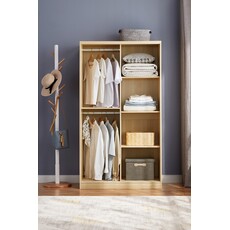 Armoire 2 portes coulissantes 80x50x180 cm Bois