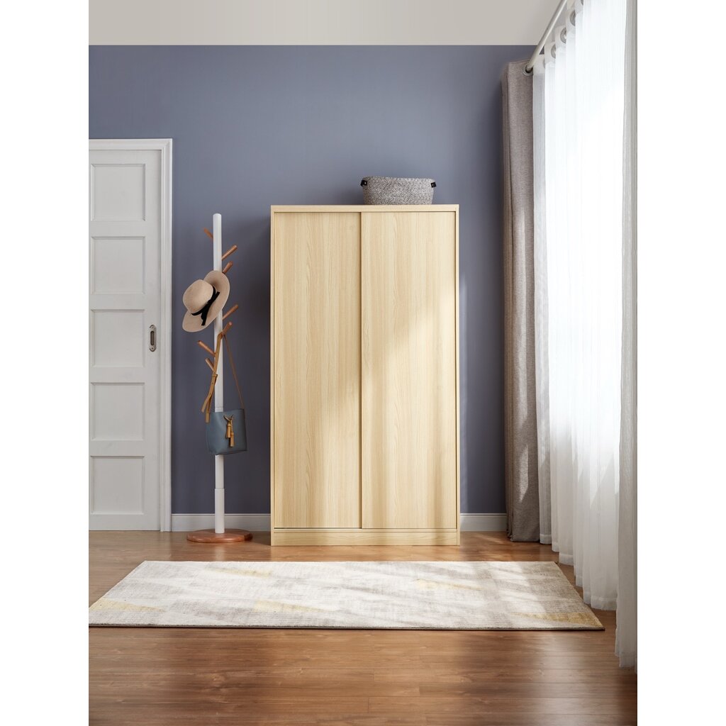 Armoire 2 portes coulissantes 100 cm Bois