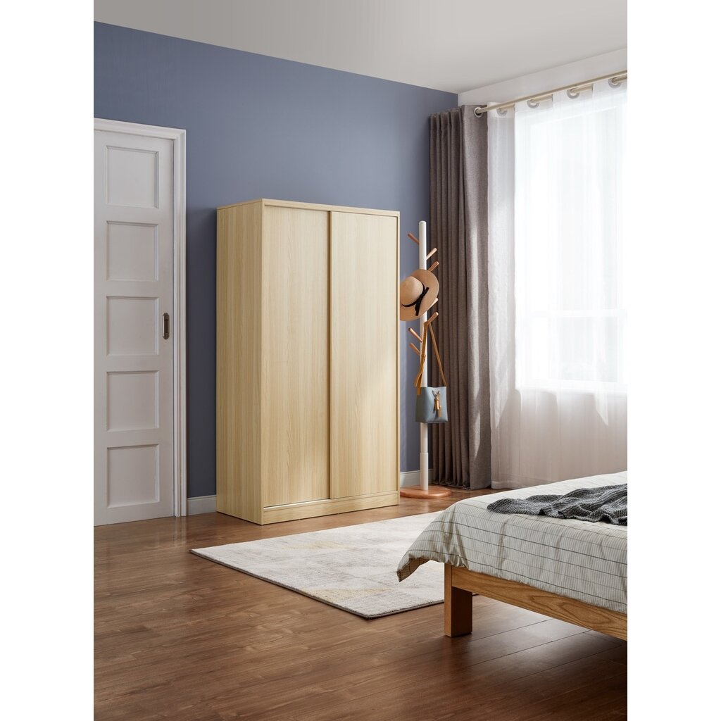 Armoire 2 portes coulissantes 100 cm Bois