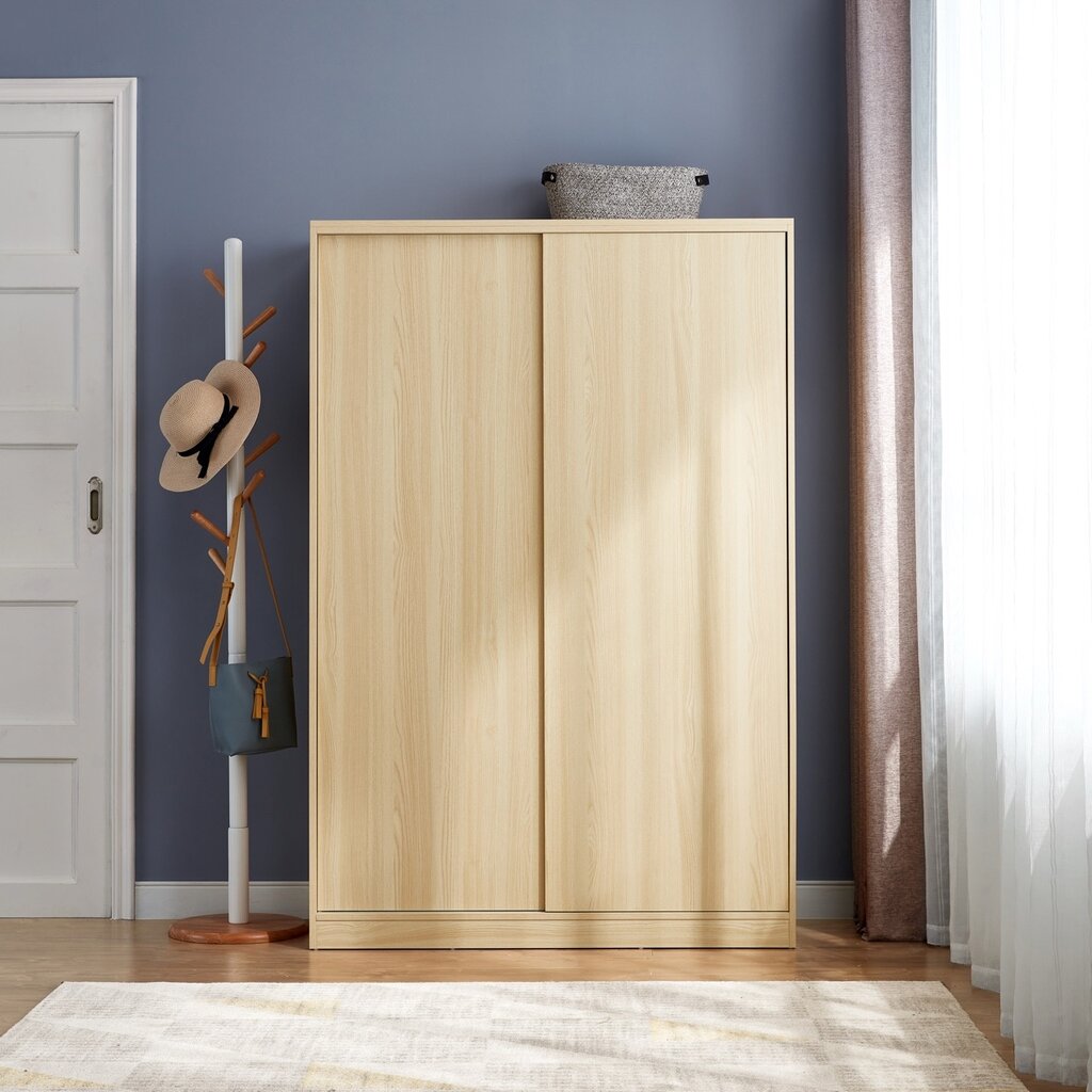 Armoire 2 portes coulissantes 120 cm Bois