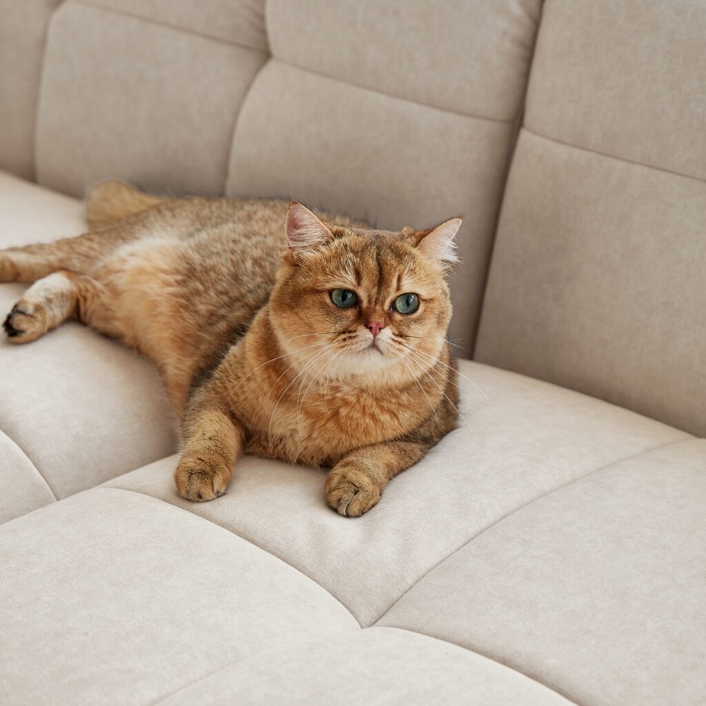 Canapé 3 places en tissu 215x108x76 cm Blanc