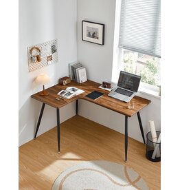 Bureau d'angle 140 cm Droit Bois