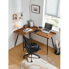 Bureau d'angle 140 cm Droit Bois