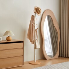 Porte manteau 170cm Blanc et Bois