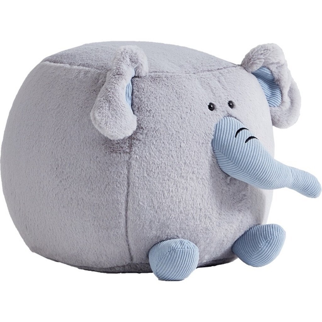 Pouf pour enfant éléphant Gris