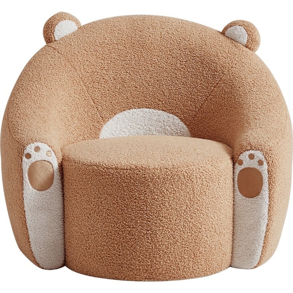 Pouf pour enfant Ours Marron