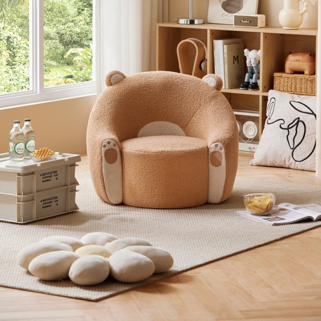 Pouf pour enfant Ours Marron