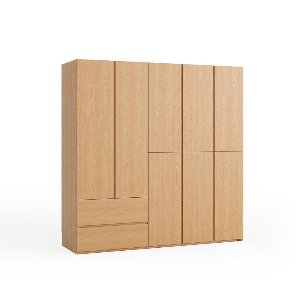 Armoire 8 portes 2 tiroirs 198x59x200 cm Bois