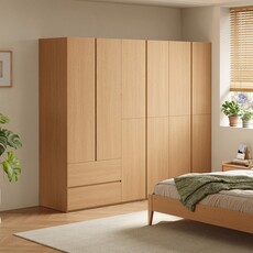 Armoire 8 portes 2 tiroirs 198x59x200 cm Bois