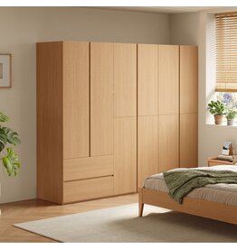 Armoire 8 portes 2 tiroirs 198x59x200 cm Bois