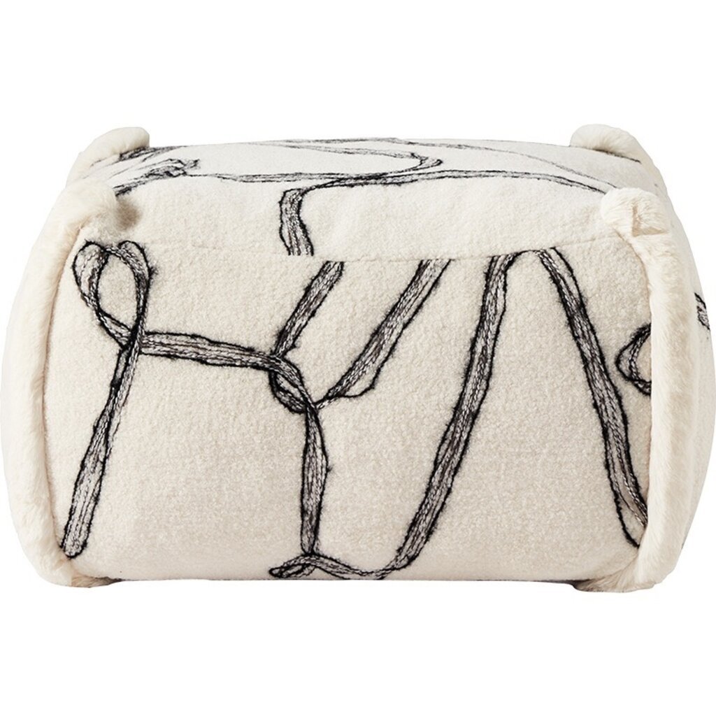 Pouf repose-pieds carré Blanc