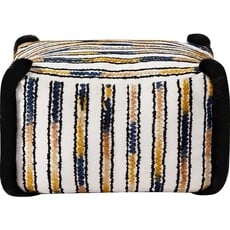 Pouf repose-pieds carré Jaune et Noir