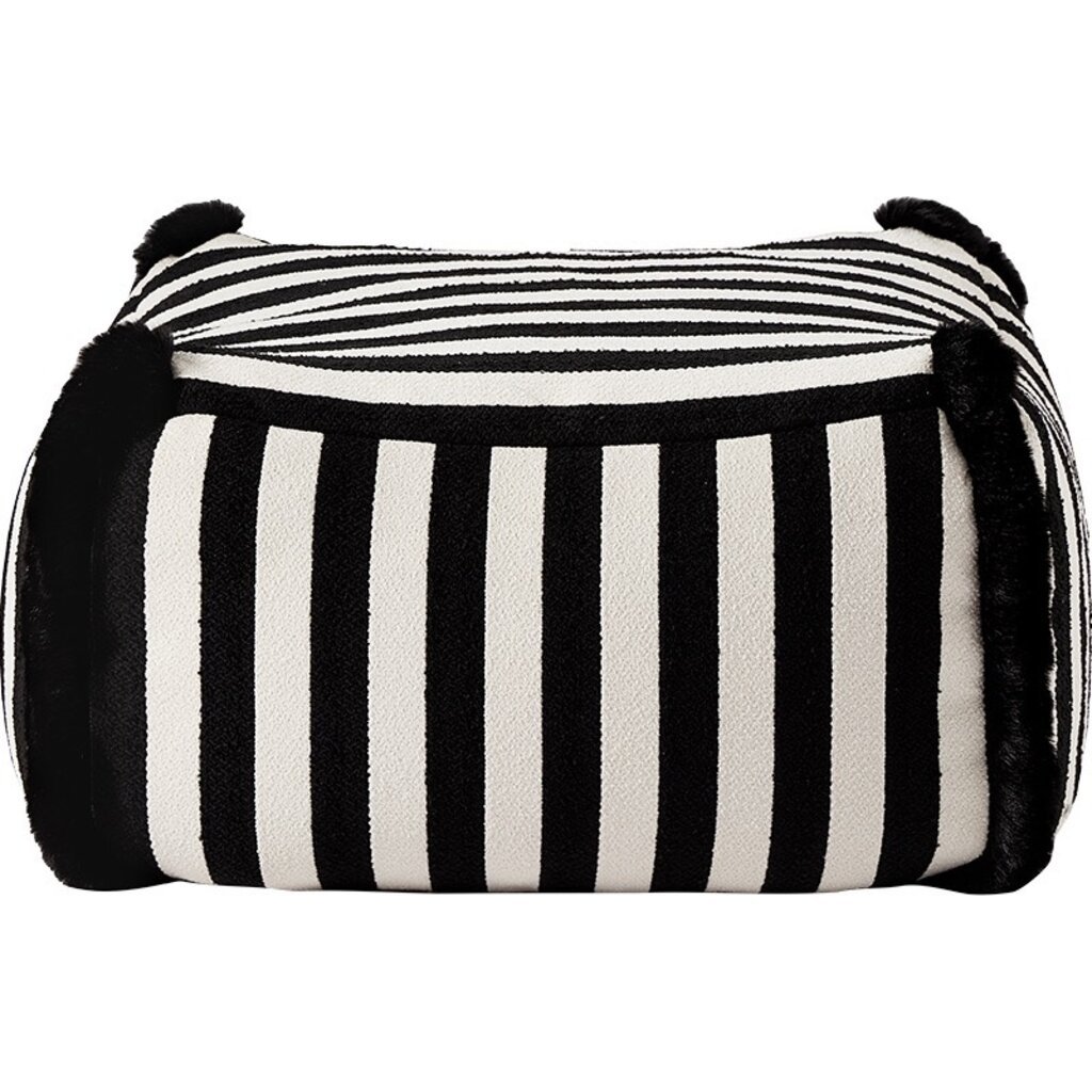 Pouf repose-pieds carré Noir