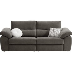 Canapé 3 places en tissu 224x103x92 cm Gris