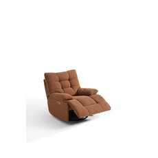 Fauteuil Recliner électrique en tissu Orange