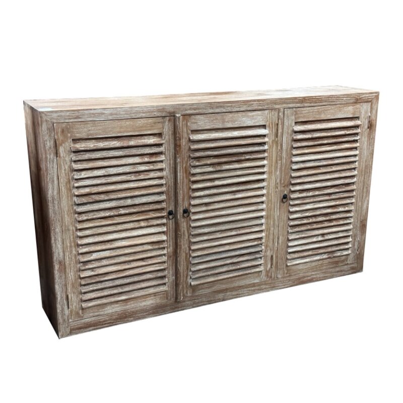 Buffet en Teck avec portes persiennes