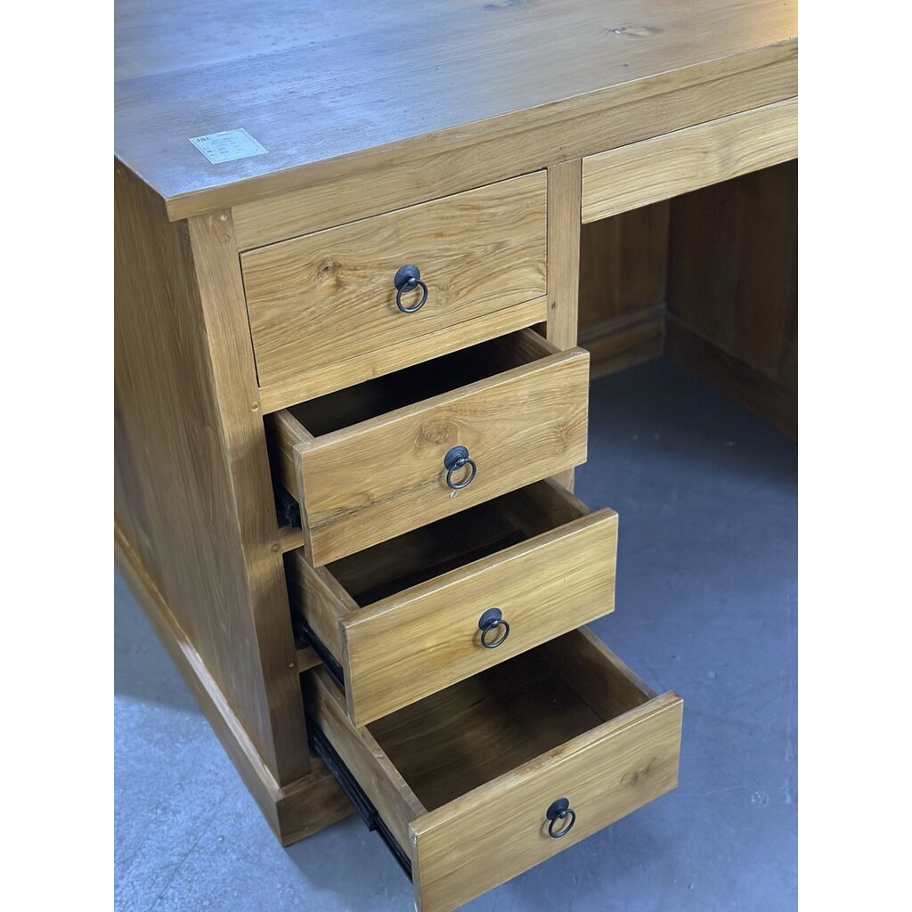 Bureau 6 Tiroirs 1 Porte 150x70x80 Cm (SA 092)