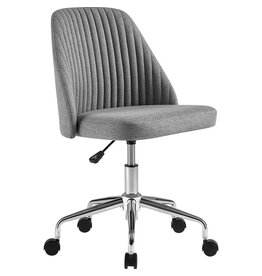 Chaise de bureau réglable 64x61x81 cm Gris