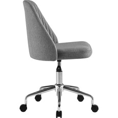 Chaise de bureau réglable 64x61x81 cm Gris