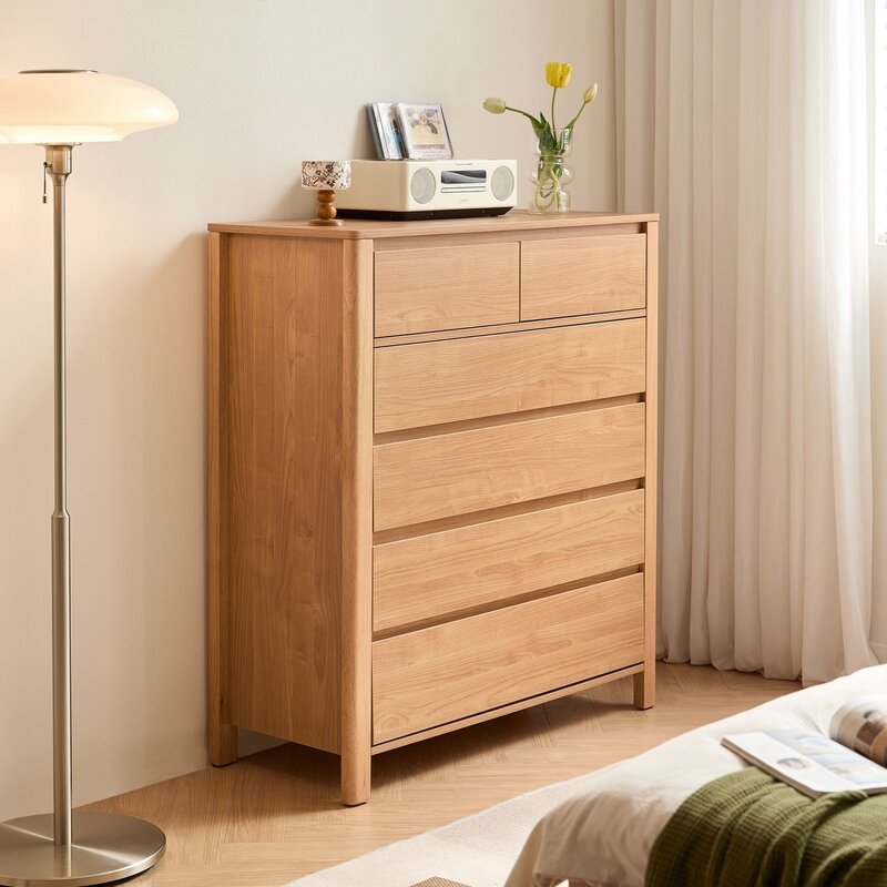 Commode 6 tiroirs 94 cm Bois