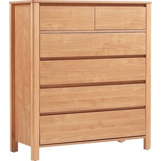 Commode 6 tiroirs 94 cm Bois