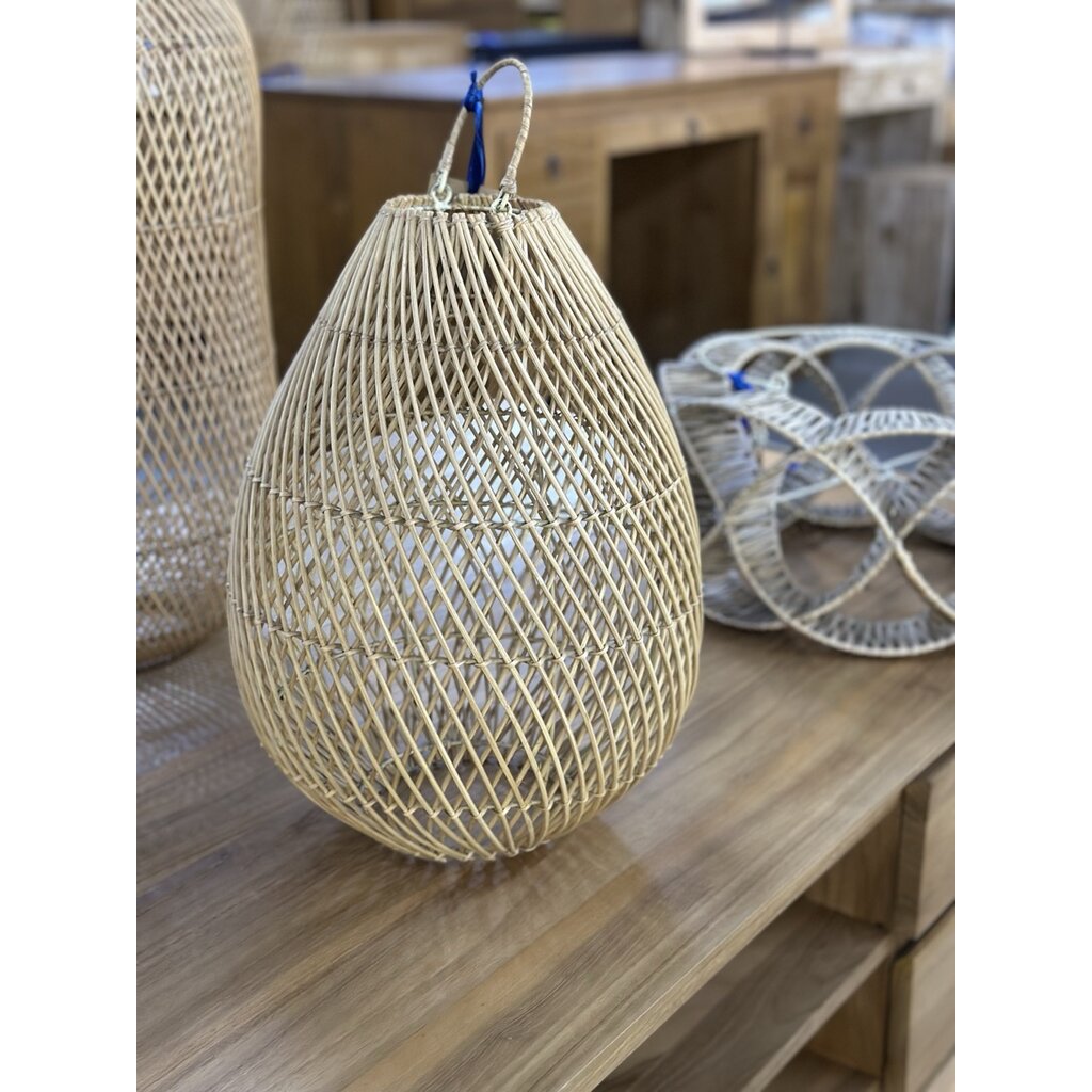 PANSY - Abat-jour en rotin Ø 46x48 cm