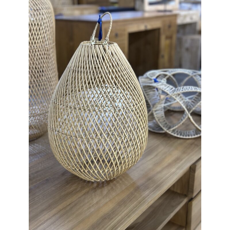 PANSY - Abat-jour en rotin Ø 46x48 cm