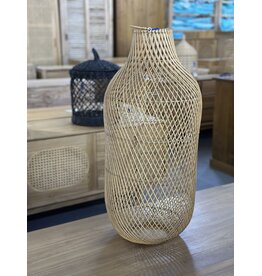 PAMELA - Abat-jour en rotin Ø 30x70 cm