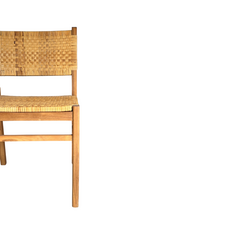 Orlando chaise en teck et rotin