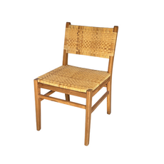 Orlando chaise en teck et rotin