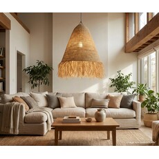 PADMA - Abat-jour naturel tréssé Ø 55x60 cm