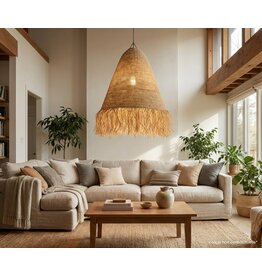 PADMA - Abat-jour naturel tréssé Ø 55x60 cm