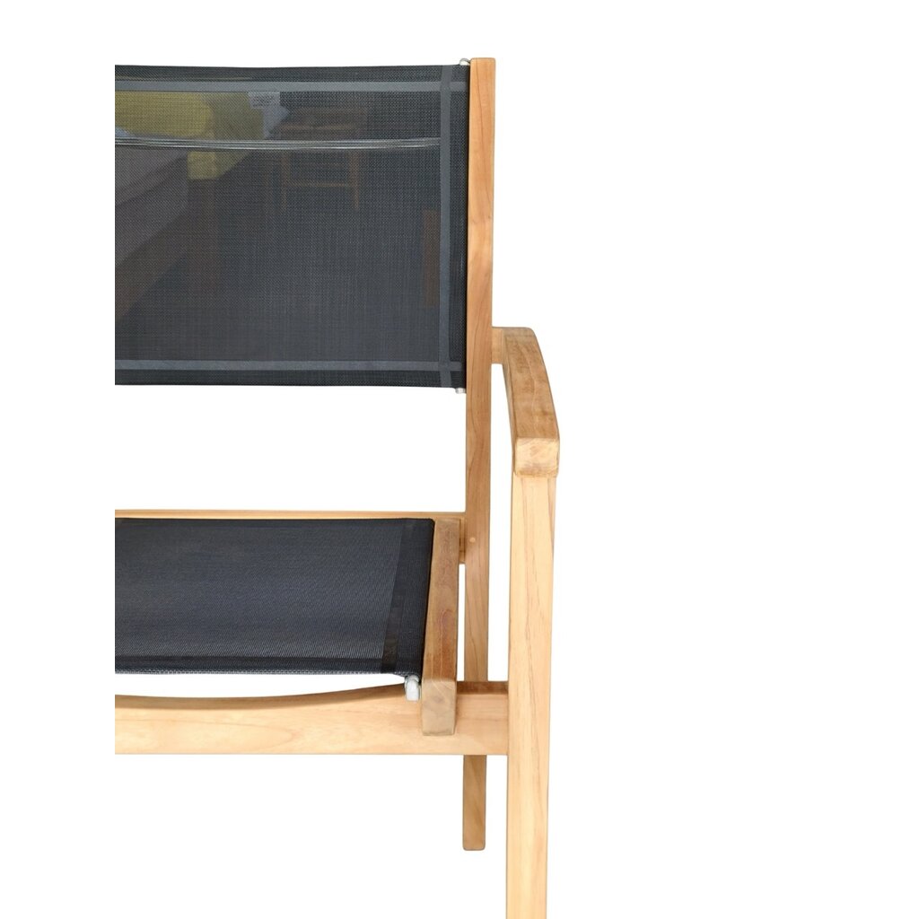 ODESSA - Chaise empilable en teck Premium et batyline Ferrari