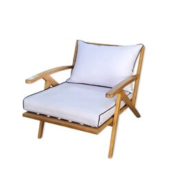 JAVA  Fauteuil en teck avec coussin 75x90x79 cm